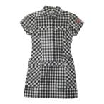 MUNSING WEAR Munsingwear одежда R.line короткий рукав Polo One-piece в клетку темно-синий серия M Golf одежда женский 
