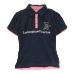 SAMANTHA THAVASA サマンサタバサ UNDER25 半袖ポロシャツ アイミー ネイビー系 S ゴルフウェア レディース