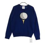 [ новый товар ]JUN&amp;ROPE Jun and Rope вязаный свитер темно-синий серия L Golf одежда женский 