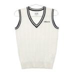 ADIDAS GOLF Adidas Golf V шея шерсть . вязаный лучший оттенок белого S Golf одежда женский 