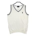 PEARLY GATES Pearly Gates V шея вязаный лучший оттенок белого 1 Golf одежда женский 