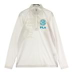 FILA GOLF filler Golf половина Zip футболка с длинным рукавом оттенок белого M Golf одежда мужской 