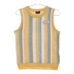 [ новый товар ]KISS ON THE GREEN Kiss on The зеленый вязаный лучший оттенок желтого M Golf одежда женский 