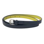 [ прекрасный товар ]PEARLY GATES Pearly Gates кожаный ремень темно-синий серия Golf одежда 