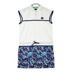 CALLAWAY Callaway половина Zip безрукавка One-piece общий рисунок оттенок белого L Golf одежда женский 