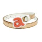 ARCHIVIOaruchibio Logo пряжка ремень оттенок золота Golf одежда 