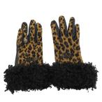 DANCE WITH DRAGON Dance With Dragon перчатка Leopard рисунок оттенок коричневого 1 Golf одежда 