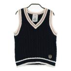 JUN&amp;ROPE Jun and Rope V шея вязаный лучший темно-синий серия M Golf одежда женский 