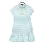 PEARLY GATES Pearly Gates короткий рукав One-piece окантовка рисунок оттенок голубого 1 Golf одежда женский 