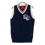 NEW BALANCE New balance сетка переключатель V шея вязаный лучший темно-синий серия 1 Golf одежда женский 