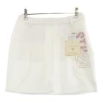 【新品】SAMANTHA THAVASA サマンサタバサ UNDER25 ストレッチ スカート ホワイト系 M ゴルフウェア レディース