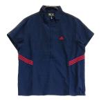 ADIDAS GOLF Adidas Golf JO192 половина Zip короткий рукав футболка темно-синий серия S Golf одежда женский 