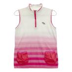 HEAL CREEK Heal Creek половина Zip вязаный лучший окантовка рисунок оттенок белого 40 Golf одежда женский 