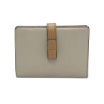 LOEWE ロエベ 062203 ミディアム 二つ折り財布 バーティカル ウォレット  ベージュ系  レディース