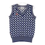 LECOQ GOLF Le Coq Golf вязаный лучший общий рисунок темно-синий серия M Golf одежда женский 