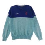 ROUGH&amp;SWELLla вентилятор dos well вязаный свитер оттенок зеленого L Golf одежда мужской 