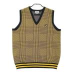 JACK BUNNY Jack ba колено вязаный лучший Glenn в клетку оттенок желтого 6 Golf одежда мужской 