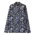 MARK&LONA マークアンドロナ  ハイネック 長袖Tシャツ スカル 星柄 ブラック系 WS ゴルフウェア レディース