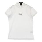PGG PEARLY GATES パーリーゲイツ 2022年モデル ハイネック メッシュ切替 半袖Tシャツ ホワイト系 1 ゴルフウェア レディース