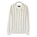 CALLAWAY Callaway подкладка имеется длинный рукав вязаный свитер полоса рисунок оттенок белого S Golf одежда женский 