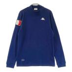 KAPPA GOLF カッパゴルフ ハイネック長袖Tシャツ ネイビー系 L ゴルフウェア メンズ