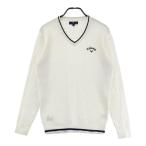 CALLAWAY Callaway V шея вязаный лучший оттенок белого L Golf одежда мужской 