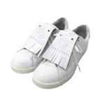 PEARLY GATES パーリーゲイツ 053-3192302/2023年モデル 2WAY ローカットゴルフシューズ ニコちゃん ホワイト系 24cm ゴルフウェア レディース