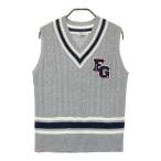 FILA GOLF filler Golf V шея вязаный лучший серый серия L Golf одежда женский 