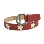 CALLAWAY Callaway ремень цветочный принт оттенок красного Golf одежда 