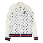 AND PER SE Anne Pas . обратная сторона сетка Zip жакет общий рисунок оттенок белого M Golf одежда женский 