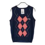 JUN&amp;ROPE Jun and Rope вязаный лучший a-ga il рисунок темно-синий серия M Golf одежда женский 