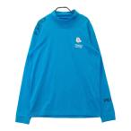 【新品】PEARLY GATES パーリーゲイツ 2024年モデル ハイネック 長袖Tシャツ ブルー系 6 ゴルフウェア メンズ