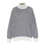 PEARLY GATES Pearly Gates ta-toru шея вязаный свитер нашивка тысяч птица рисунок оттенок белого 0 Golf одежда женский 