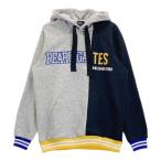 PEARLY GATES パーリーゲイツ 2024年モデル 裏フリース スウェットパーカー バイカラー グレー系 6 ゴルフウェア メンズ
