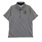 KAPPA GOLF カッパゴルフ 半袖ポロシャツ チェック柄 グレー系 L ゴルフウェア メンズ