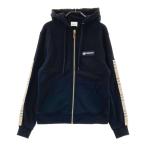 BURBERRY バーバリー 8024543 スウェット ジップパーカー ヴィンテージチェックパネル ブラック系 XS メンズ