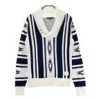 ROSASENrosa-sen вязаный свитер шаль цвет OLTE (Optical Line Transmission Equipment) ga рисунок оттенок белого L Golf одежда женский 