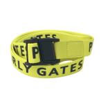 PEARLY GATES Pearly Gates скользящий ремень Logo общий рисунок оттенок желтого Golf одежда 