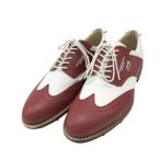 MASTER BUNNY EDITION マスターバニーエディション 158-7992051 ゴルフシューズ レザー ウイングチップ  レッド系 26.0cm ゴルフウェア メンズ