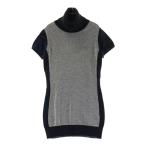 MUNSING WEAR Munsingwear одежда ta-toru шея короткий рукав вязаный свитер оттенок черного L Golf одежда женский 