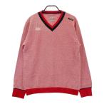 ADIDAS GOLF Adidas Golf длинный рукав вязаный свитер общий рисунок оттенок красного O/XG Golf одежда мужской 