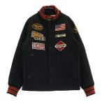 VANSON バンソン ライディングジャケット スタジャン ブラック系 M バイクウェア メンズ