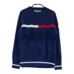 TOMMY HILFIGER GOLF Tommy Hilfiger Golf вязаный свитер темно-синий серия M Golf одежда женский 