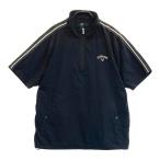 CALLAWAY Callaway половина Zip короткий рукав жакет оттенок черного LL Golf одежда мужской 