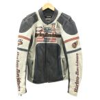 HARLEY DAVIDSON ハーレーダビッドソン パンチング レザージャケット ブラウン系 M バイクウェア メンズ