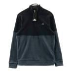 [ новый товар ]ADIDAS GOLF Adidas Golf ; 2024 год модели половина Zip флис тянуть over оттенок черного S Golf одежда мужской 