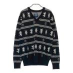 ADMIRAL Admiral шерсть . вязаный свитер a-ga il общий рисунок оттенок черного L Golf одежда мужской 