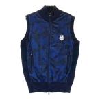 BEAMS GOLF Beams Golf переключатель вязаный Zip лучший камуфляж рисунок темно-синий серия S Golf одежда мужской 