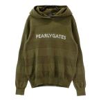 PEARLY GATES パーリーゲイツ  ニットセーター  カーキ系 0 ゴルフウェア レディース