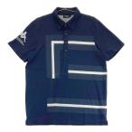 KAPPA GOLF カッパゴルフ  半袖ポロシャツ ボタンダウン  ネイビー系 L ゴルフウェア メンズ